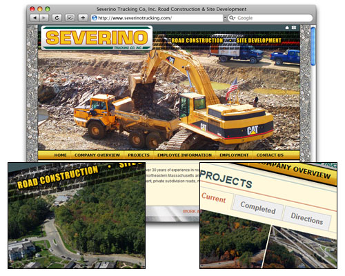 Severino Trucking - Homepage Design Severino Trucking - Homepage Design