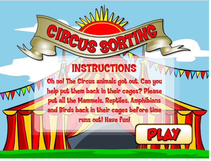 Circus Sorting Game