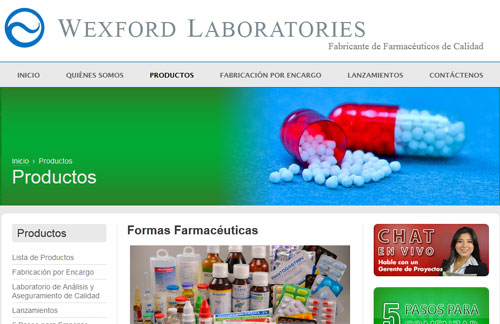 Wexford Labs Products Page